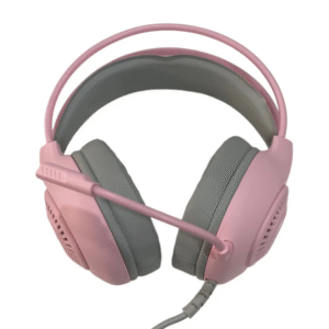 Audífonos Diadema Gaming RGB Jertech HG01 Rosado