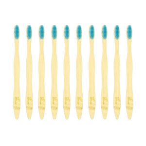 Cepillo de Dientes en Bambu Adulto Azul 10 Unidades Ecotrade