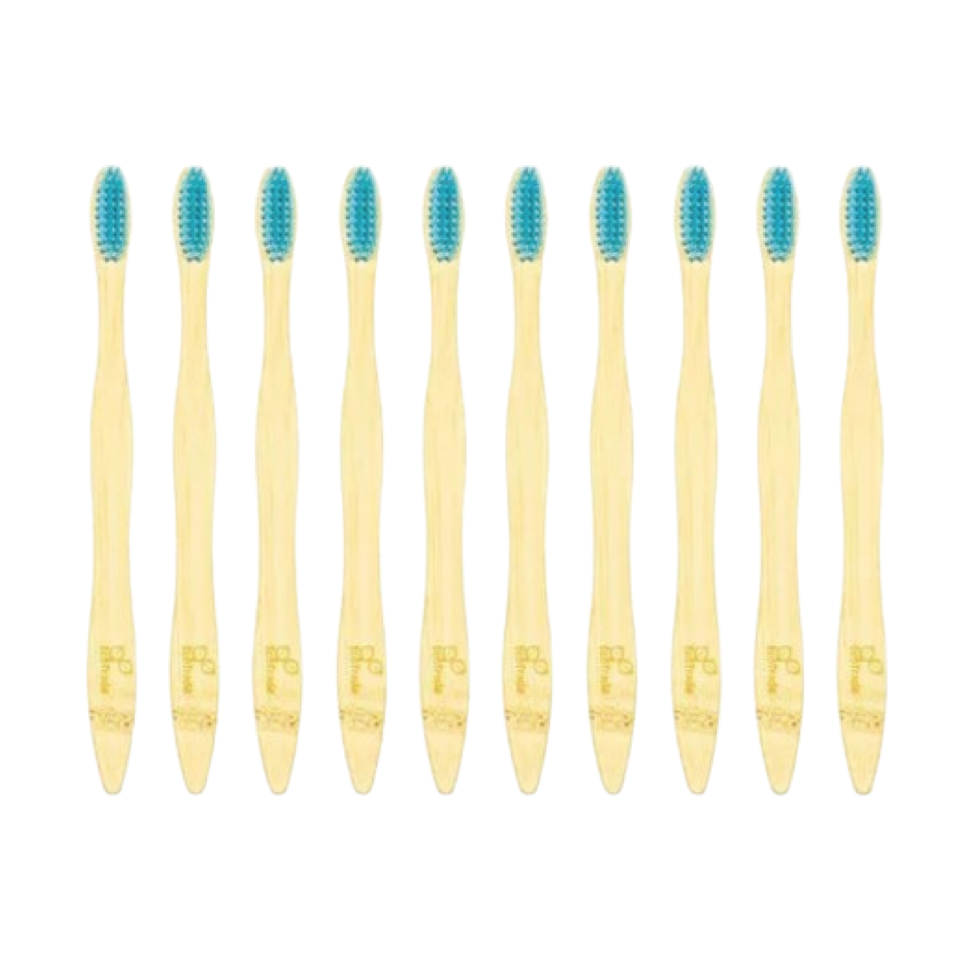 Cepillo de Dientes en Bambu Adulto Azul 10 Unidades Ecotrade