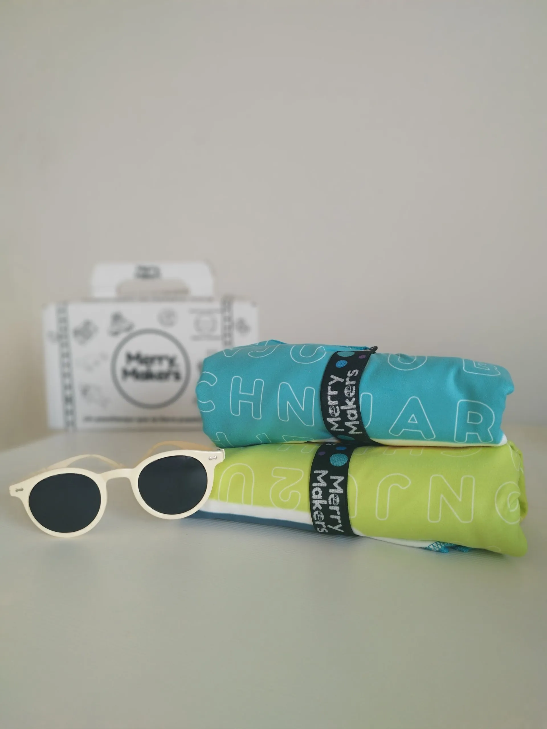 Toalla de playa Pasatiempos Aguamarina amarillo - Imagen 2