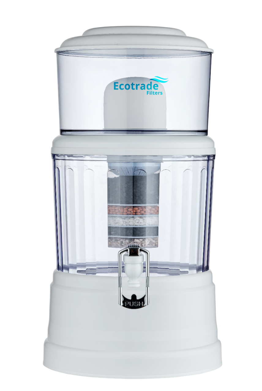 Filtro Purificador Agua 12 Litros Tapa Plana Ecotrade