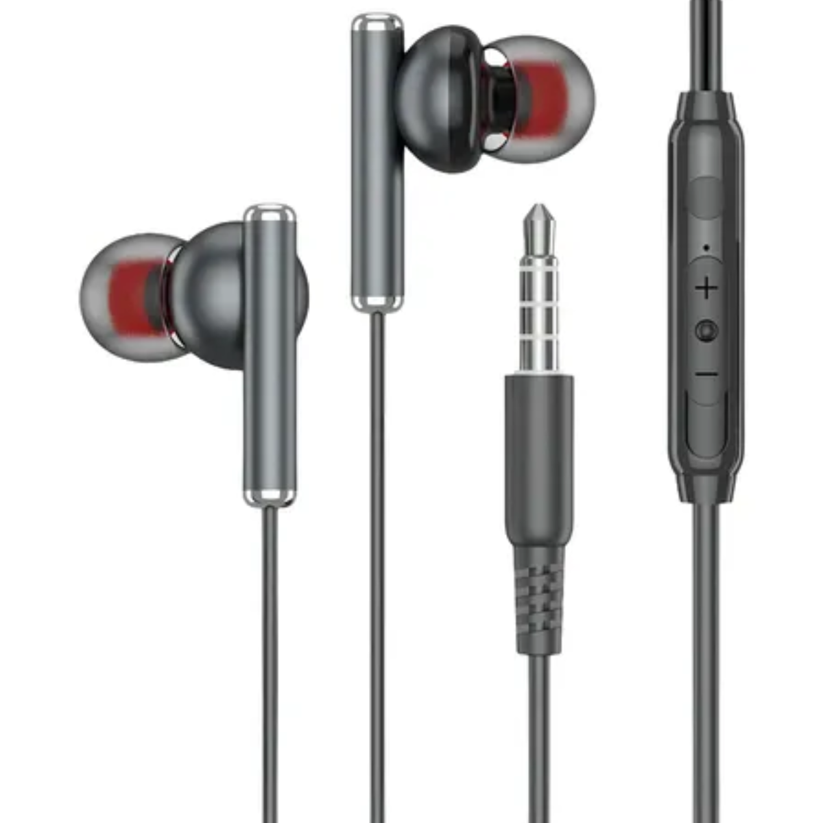 Audífonos color Negro con doble parlante Modelo 1530 - Imagen 2