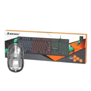 Combo Teclado Membrana Gamer rgb Jertech K348 mas Mouse Inalámbrico WB120