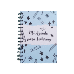 Agenda de notas Emprendedora Lettering Argollada