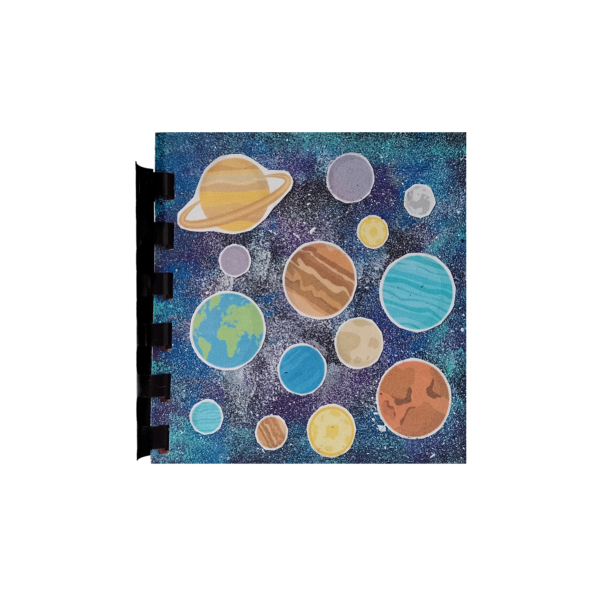 Agenda de notas Artesanal Planetas Grande Cuadrada - Imagen 2