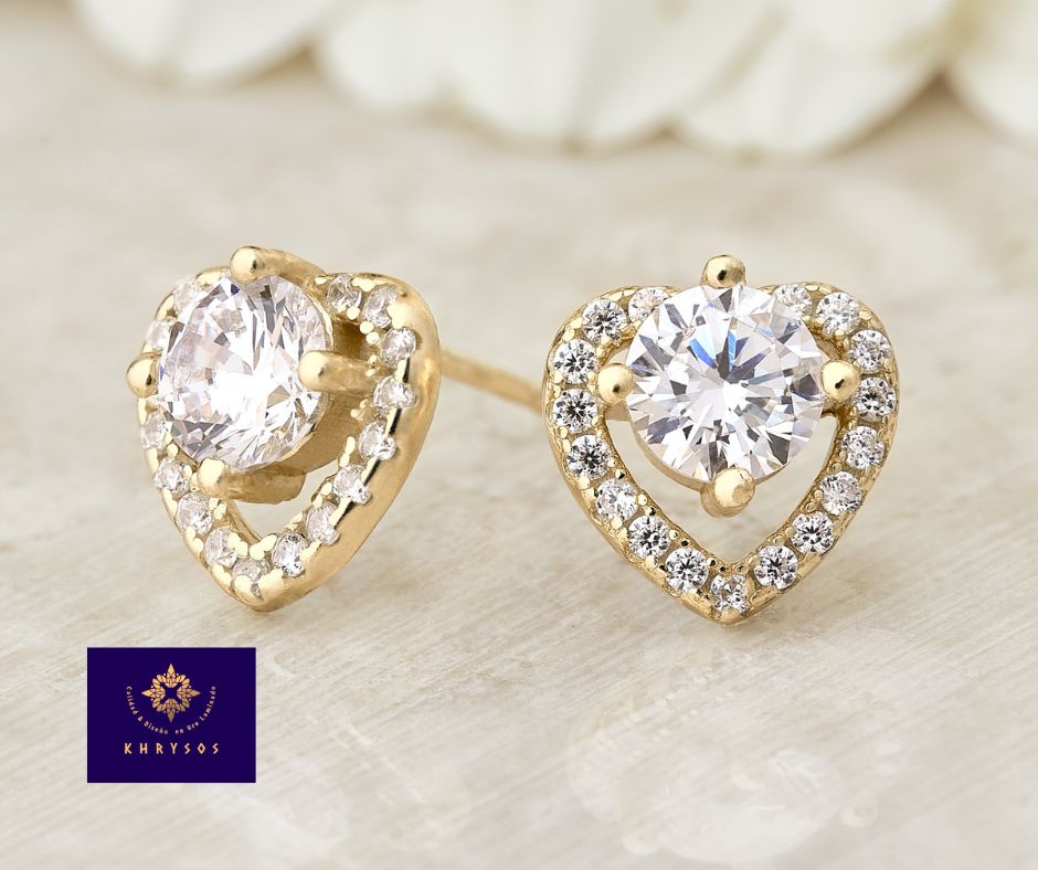 Aretes Bella Plata Oro - Imagen 3