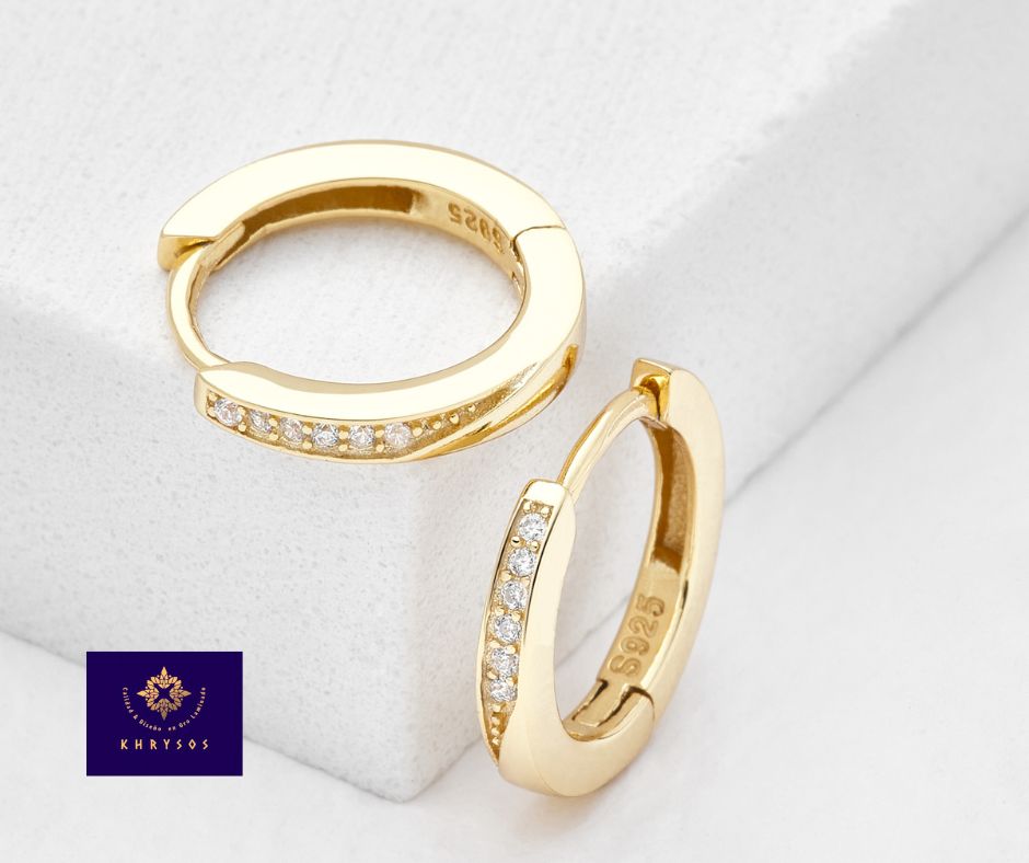 Aretes Gipsy Plata oro - Imagen 4