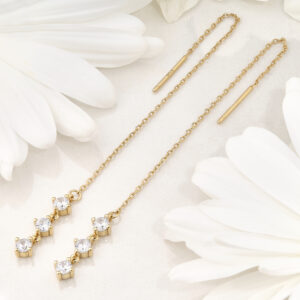 Aretes kiara Plata oro