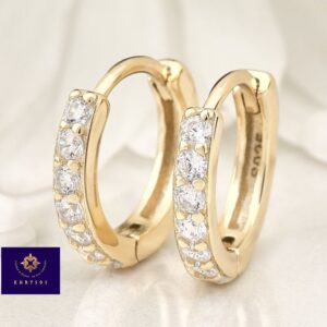 Aretes Musa plata oro