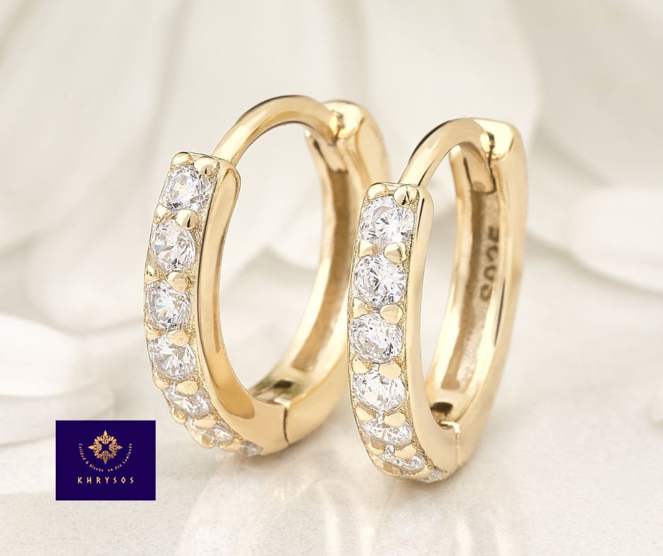 Aretes Musa plata oro