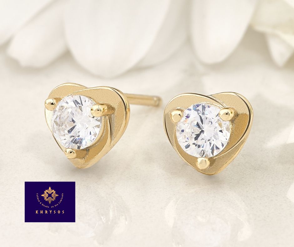 Aretes Love plata oro