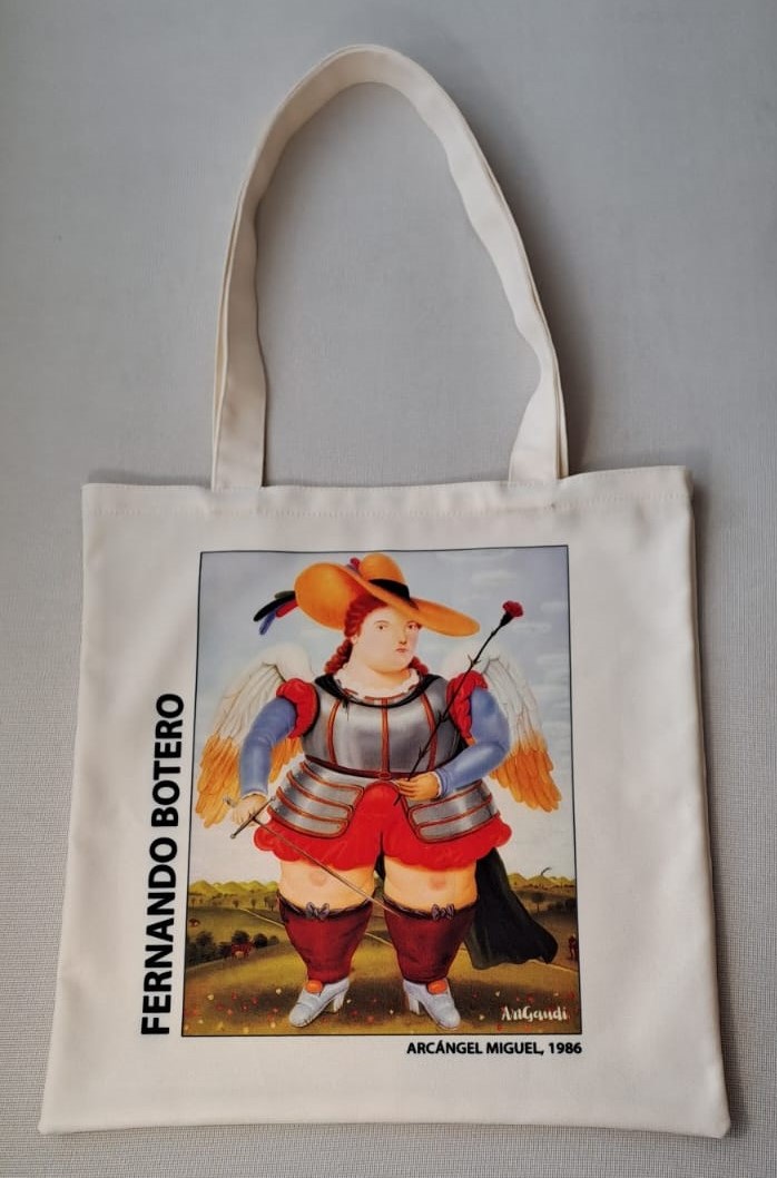 TOTEBAG EL ARCANGEL SAN MIGUEL DE FERNANDO BOTERO - Imagen 2