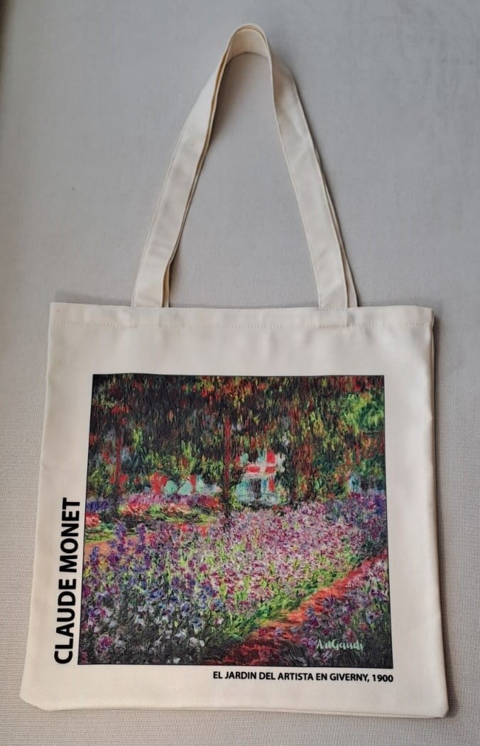 TOTEBAG EL JARDIN GIVERNY DE CLAUDE MONET - Imagen 2