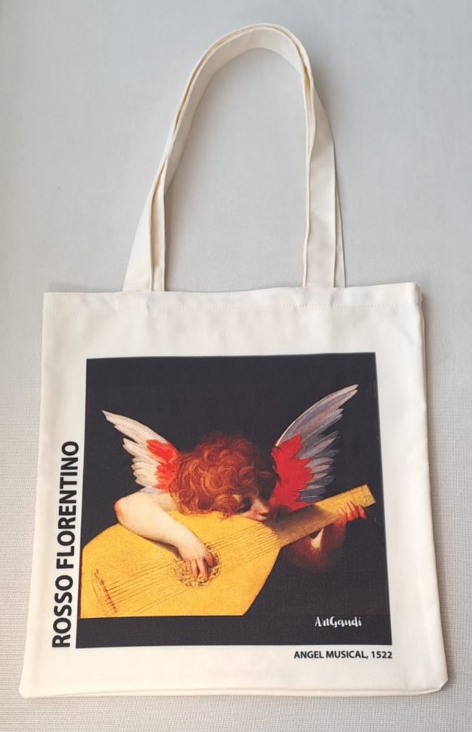 TOTEBAG EL ANGEL MUSICO ROSSO FLORENTINO - Imagen 2