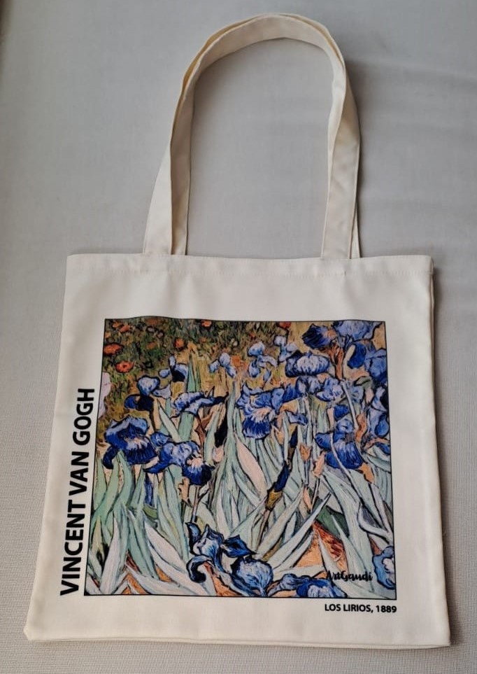 TOTEBAG LOS LIRIOS DE VICENT VAN GOGH - Imagen 2