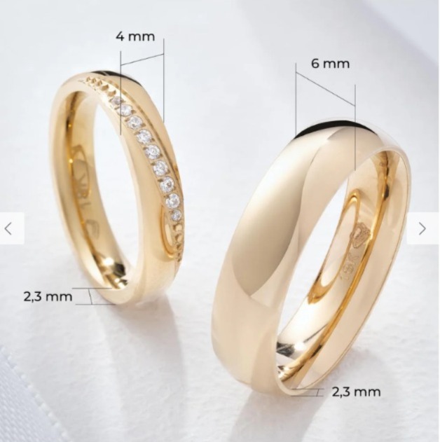 Argollas Matrimoniales Bria Par - Imagen 4