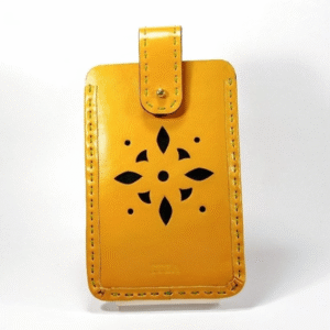 Estuche Porta Celular De Cuero Saffi