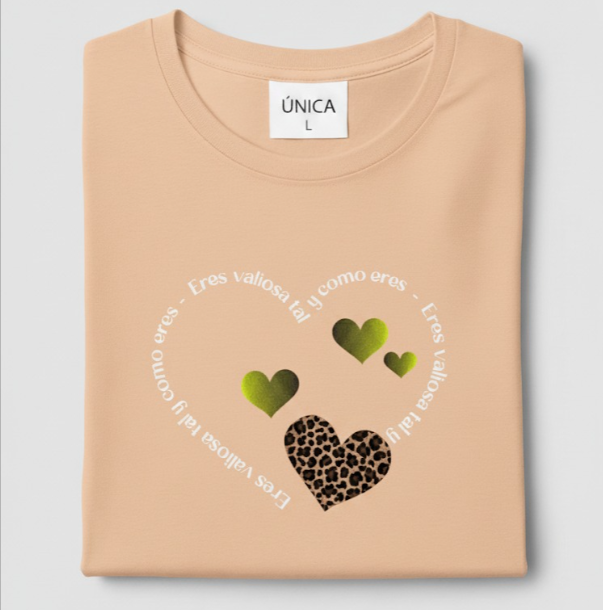 Camiseta eres valiosa tal como eres