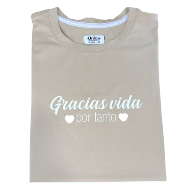 Camiseta Gracias Vida Por Tanto