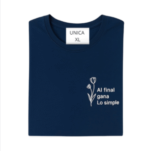 Camiseta Al final gana lo simple