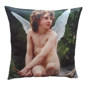 COJín AMOR AL ACECHO DE WILLIAM ADOLPHE BOUGUEREAU