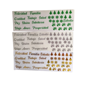 Plantilla de etiquetas de navidad