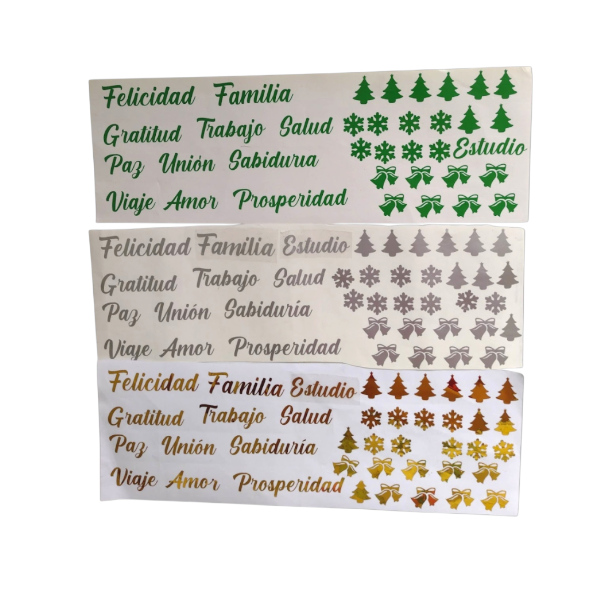 Plantilla de etiquetas de navidad