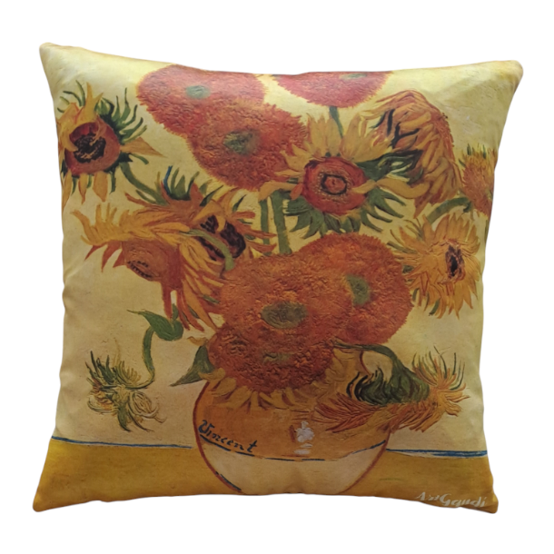 COJíN LOS GIRASOLES DE VICENT VAN GOGH