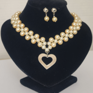 Set de aretes y collar Perlas de Rio