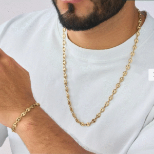 Combo Ancla Cadena y Pulso tejido 4mm