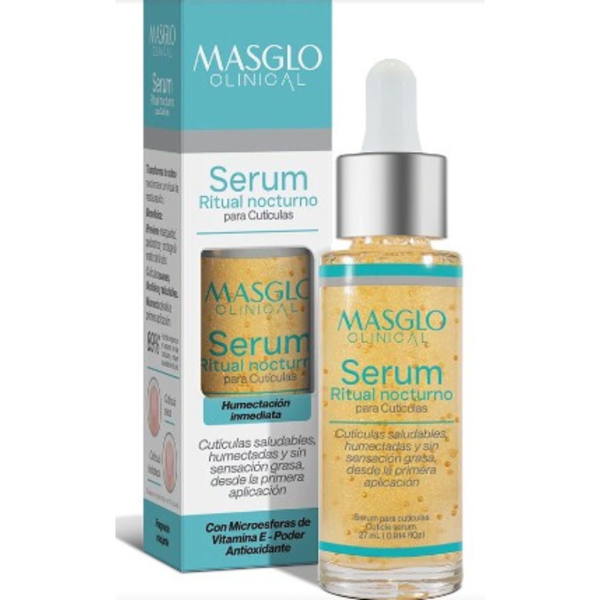 MASGLO CLINICAL SERUM RITUAL NOCTURNO PARA CUTICULAS 27ML - Imagen 2