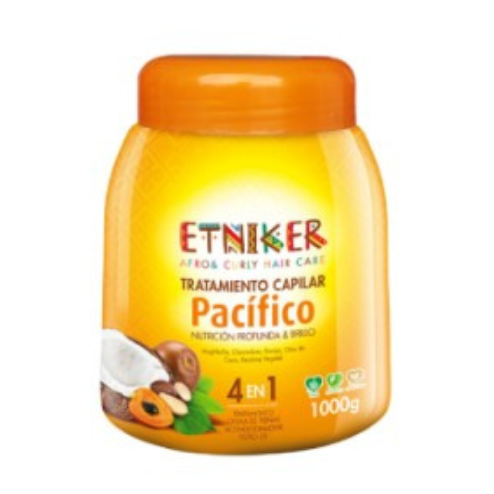 ETNIKER AFRO Y CURLY HAIR CARE TRATAMIENTO CAPILAR PACIFICO 4EN1 1000G