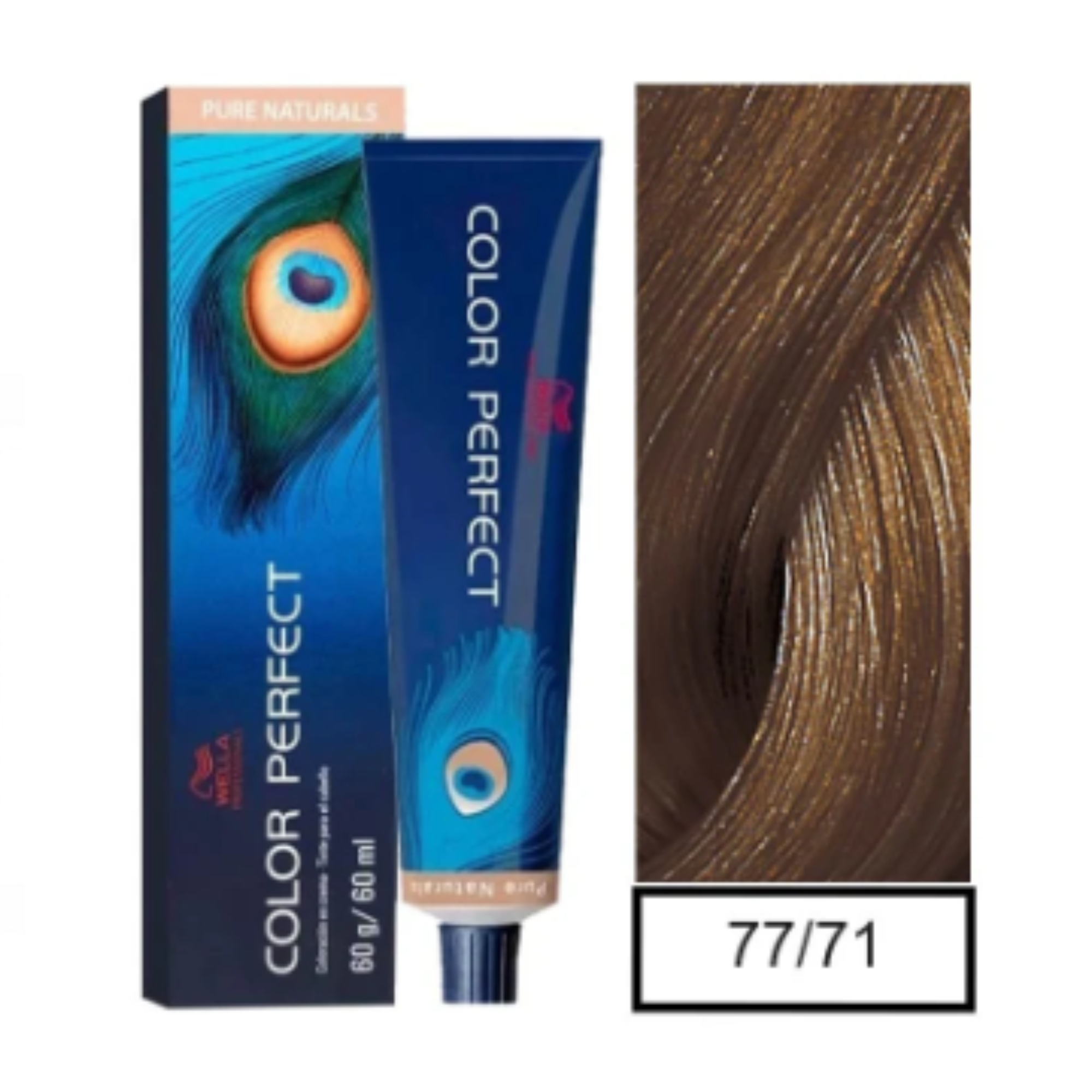 Tinte wella permanente color perfect rubio mediano intenso marrón ceniza