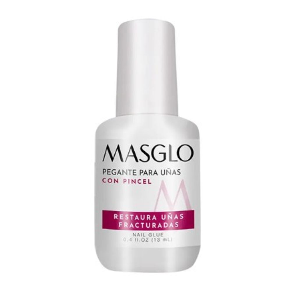 MASGLO PEGANTE PARA UñAS NATURALES Y ARTIFICIALES CON PINCEL
