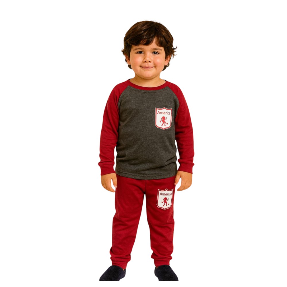 Pijama futbolera de niño de america