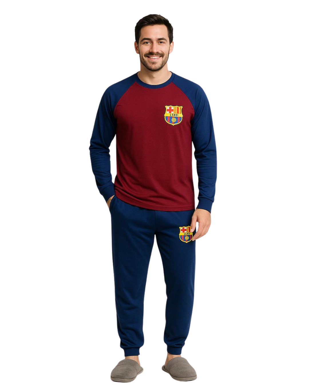 PIJAMA FUTBOLERA DE CABALLERO DEL BARCELONA