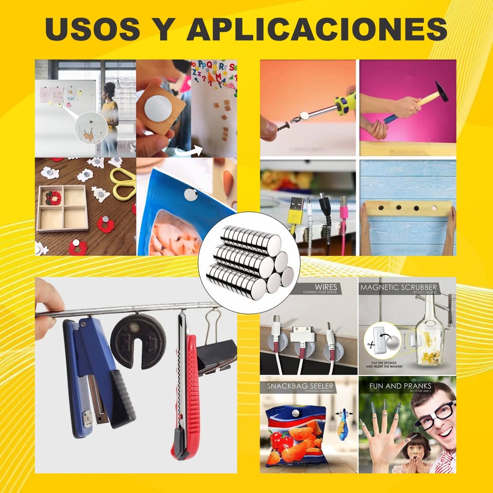 IMAN DE NEODIMIO REDONDO N35 POTENTE DISCO CIRCULAR 10X2mm X 50 PCs - Imagen 3