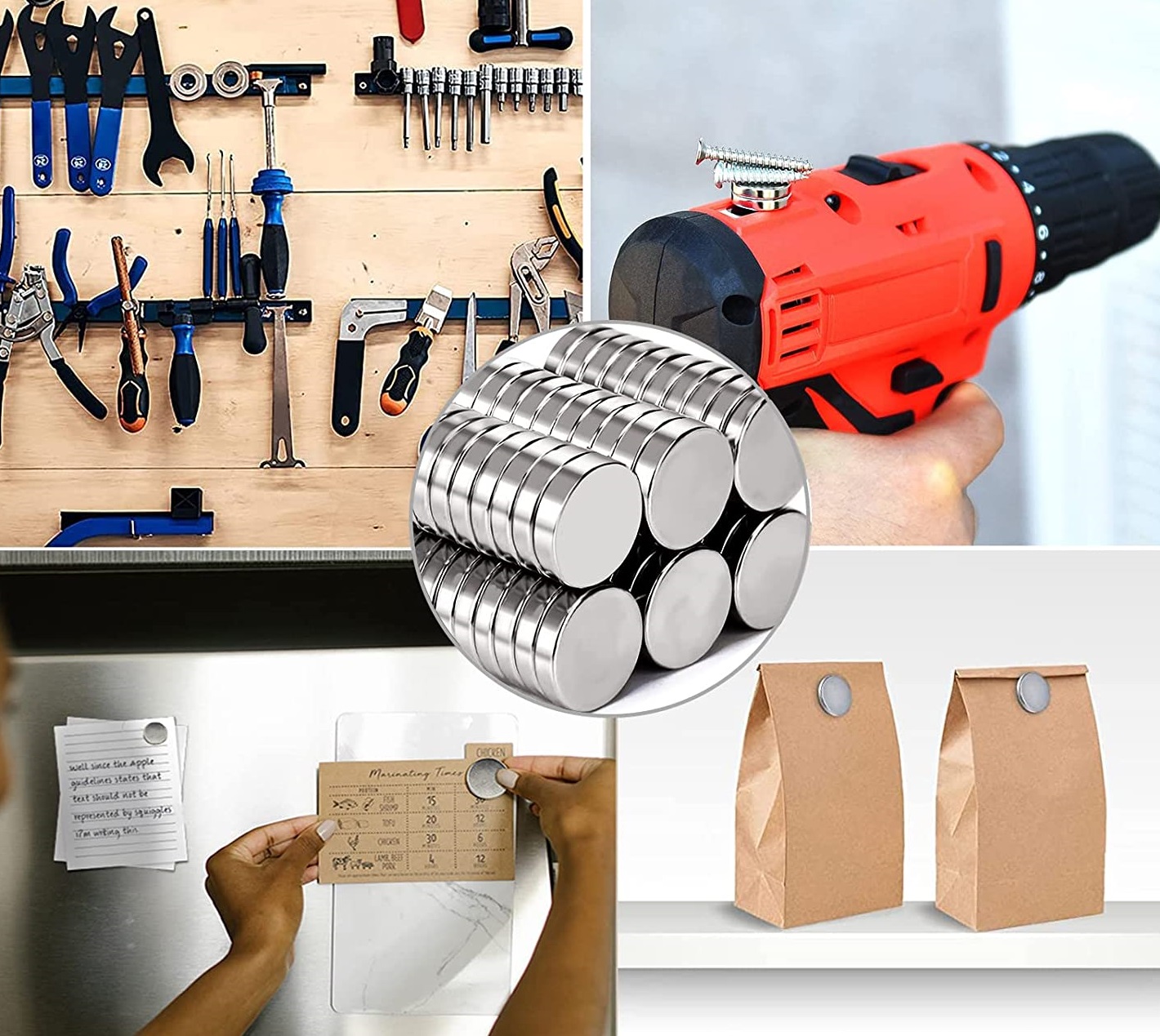 IMAN DE NEODIMIO REDONDO N35 POTENTE DISCO CIRCULAR 10X2mm X 50 PCs - Imagen 4