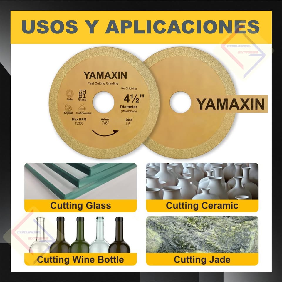 DISCO CORTE DE VIDRIO DIAMANTE X PULIDORAS ULTRAFINO - Imagen 2