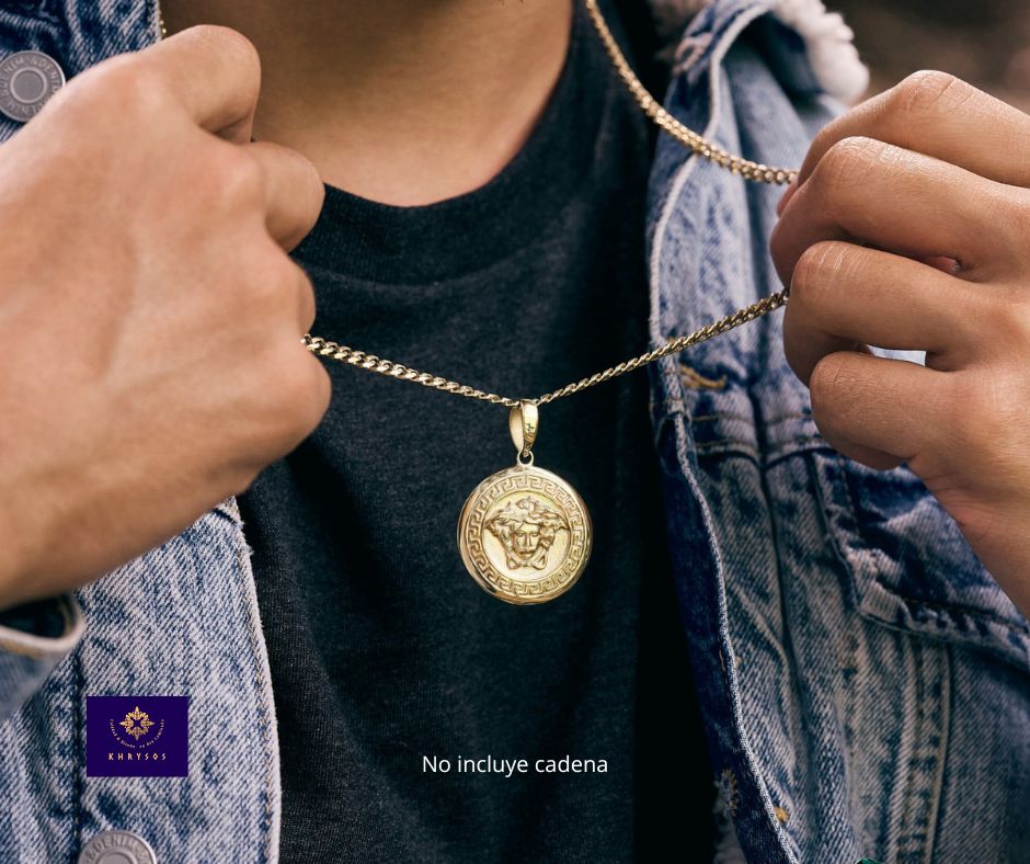 Medalla medusa dorada - Imagen 2