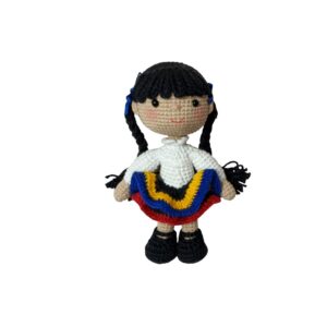 Muñequita andina tejida