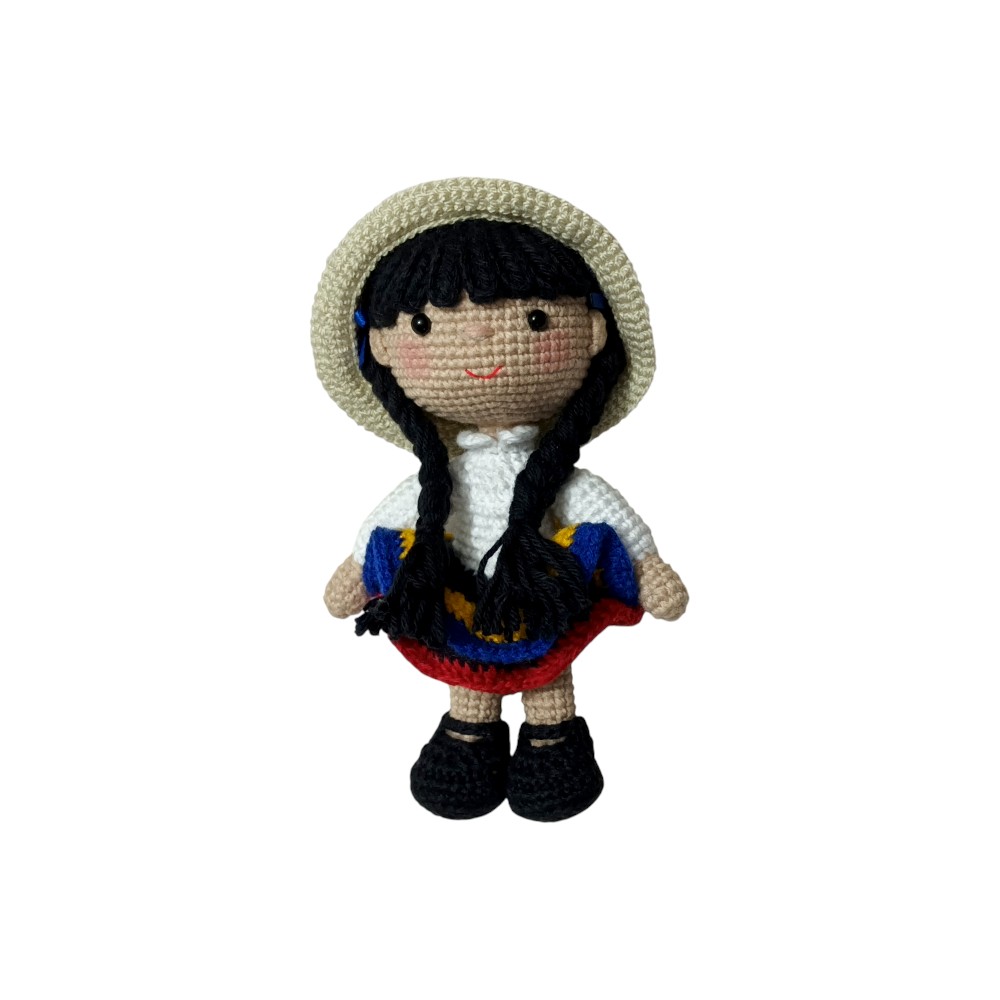 Muñequita andina tejida - Imagen 2