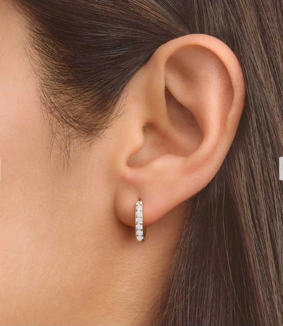 Aretes Musa plata oro - Imagen 4