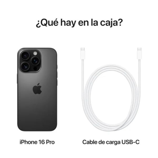 Celular iphone 16 pro 256 gb 8 Ram Titanio Negro - Imagen 4