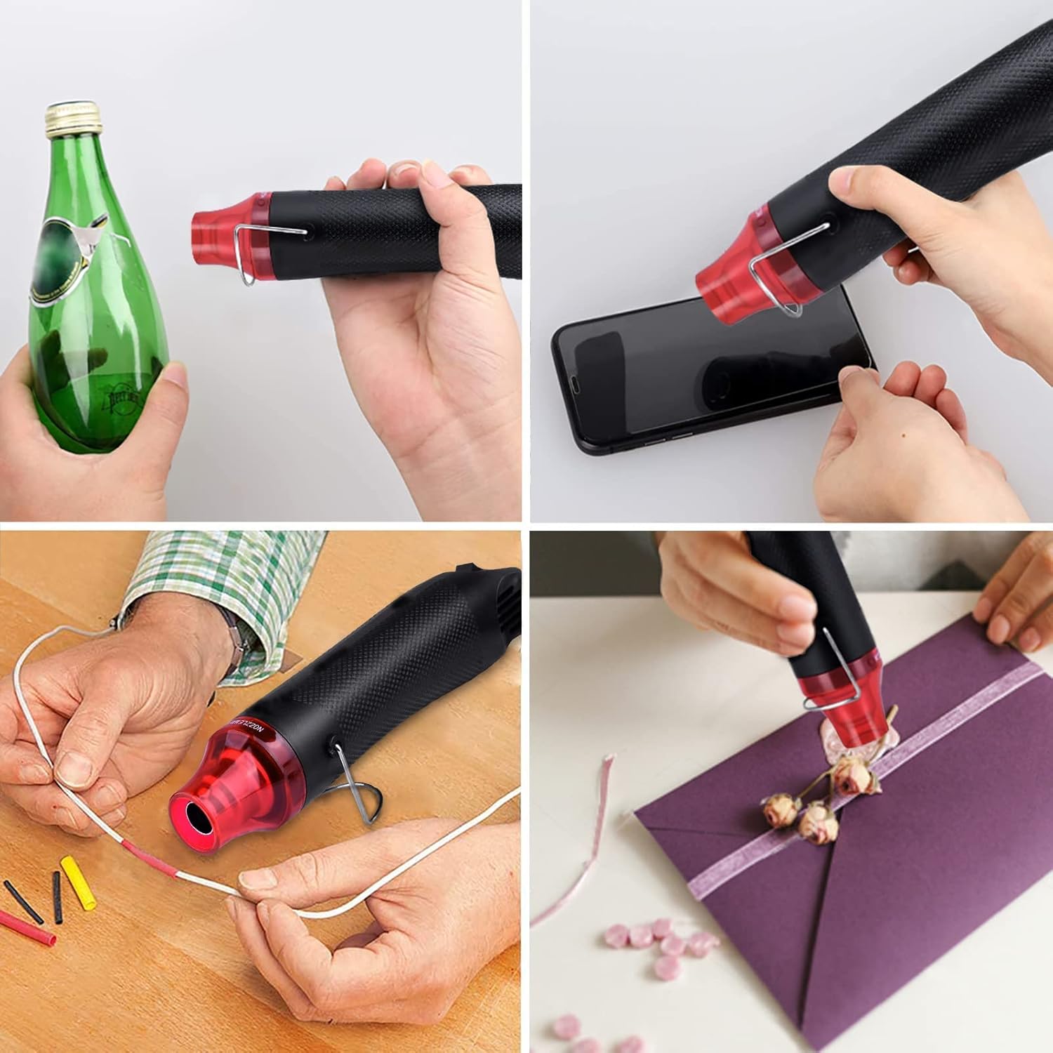 MINI PISTOLA DE CALOR DIY 300W MAS 528 TUBOS TERMORRETRÁCTILES - Imagen 5