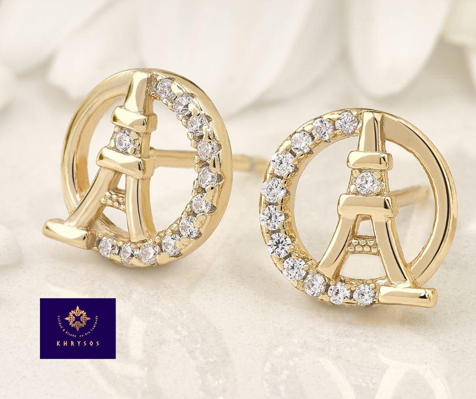 Aretes Paris Plata oro