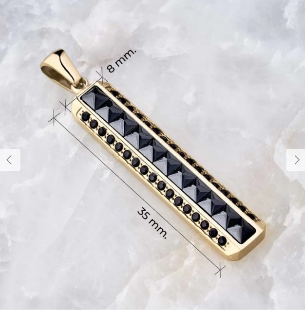 Dije barra ónix - Imagen 3