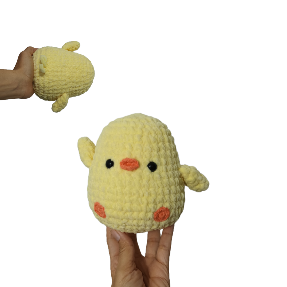 Pollito tejido a crochet