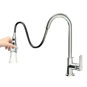 Grifo Cocina Monomando con Rociador Extensible Giro 360 grados