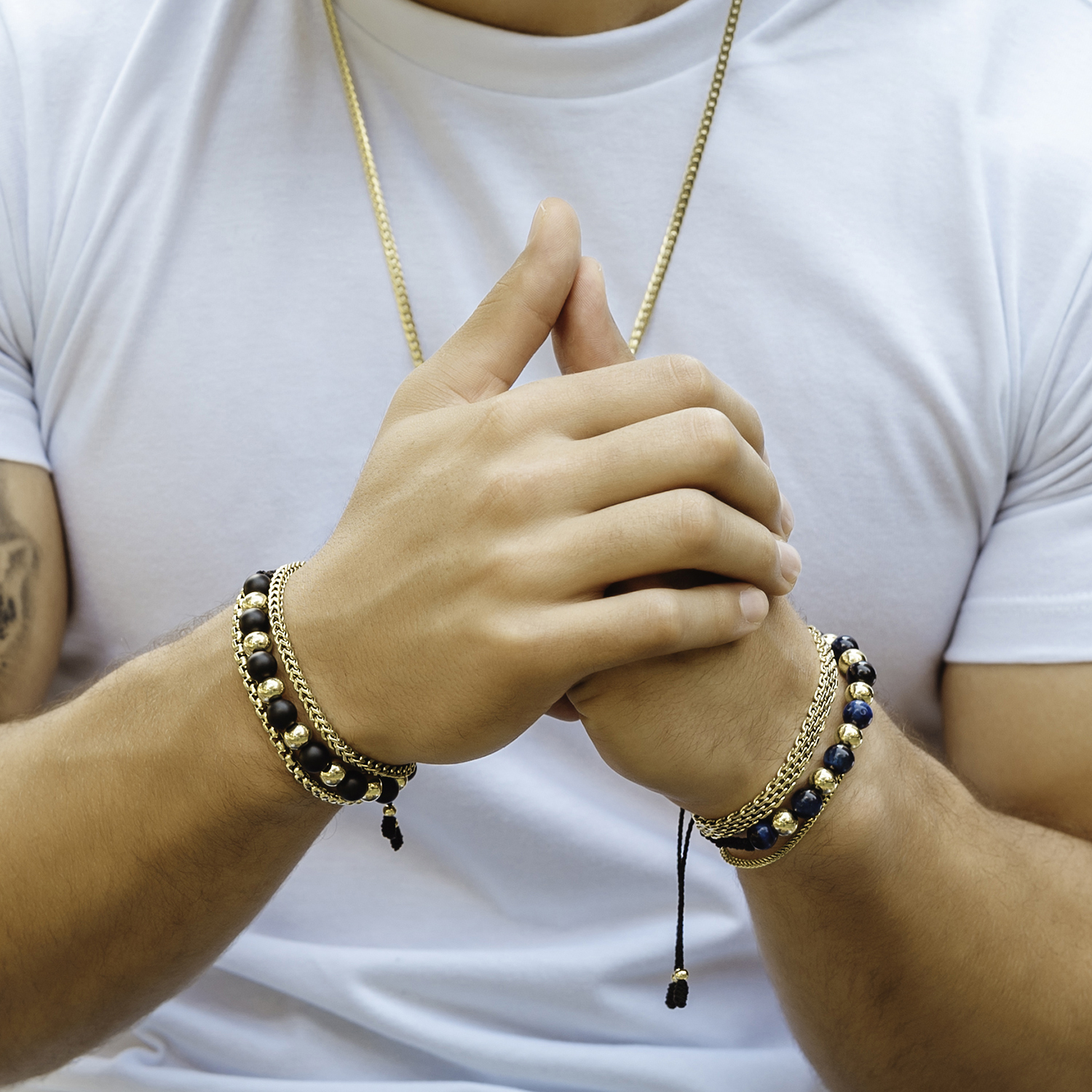 Pulsera balines intercalada - Imagen 4